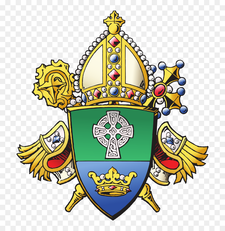 Diocese Of Charlotte Logo, HD Png Download - crest leaves png