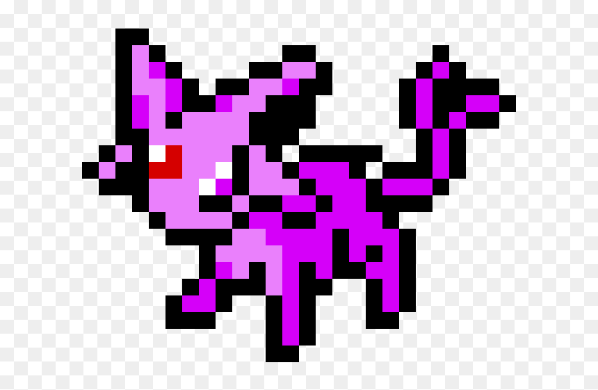 Espeon Small Pixel Art, HD Png Download - hitmonlee png