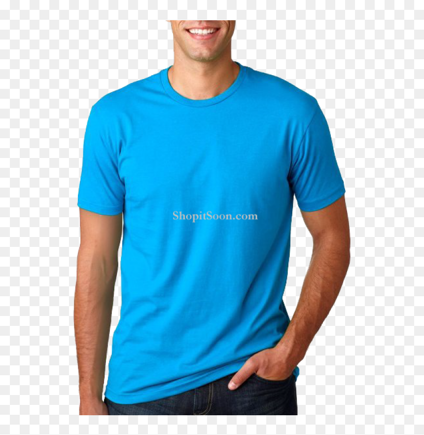 3600 Next Level Men's Premium Fitted Short Sleeve Crew, HD Png Download - green shirt png