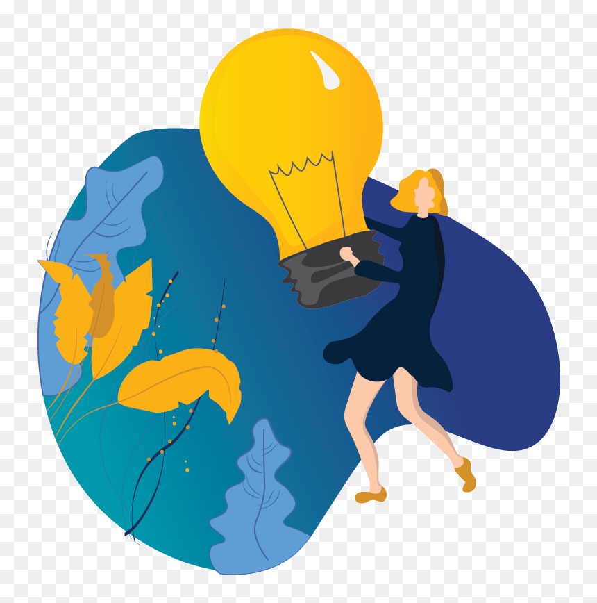 Idea Flat Design Illustration Vector Minimal Branding - Illustration, HD Png Download - idea vector png