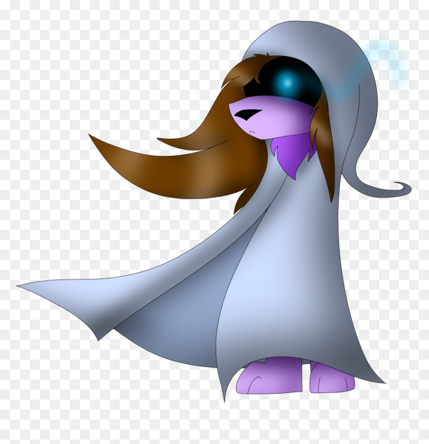 Cloaked Wolf - Cartoon, HD Png Download - purple wolf png