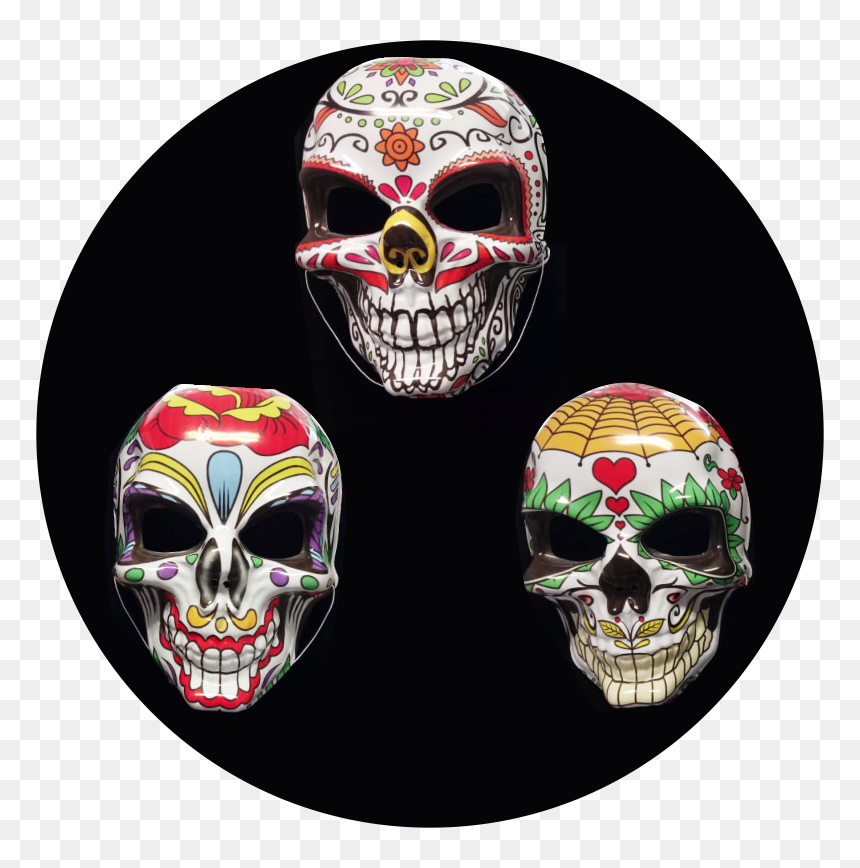 Skull, HD Png Download - caveira mexicana png