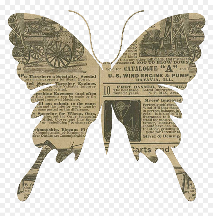 Thumb Image - Mariposas De Papel De Diario Png, Transparent Png - cosas png