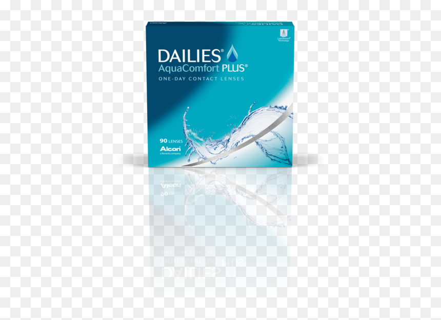 Dailies Aquacomfort Plus Sphere 90ct Carton Center - Dailies Aquacomfort Plus, HD Png Download - contact lens png
