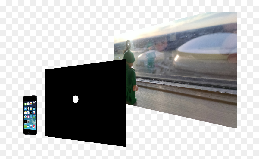 Pinhole-4df7ddb - Iphone, HD Png Download - window reflection png
