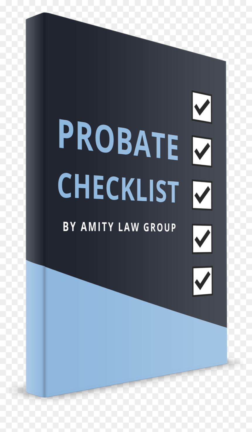 Probate Checklist Bookcover - Signage, HD Png Download - law books png