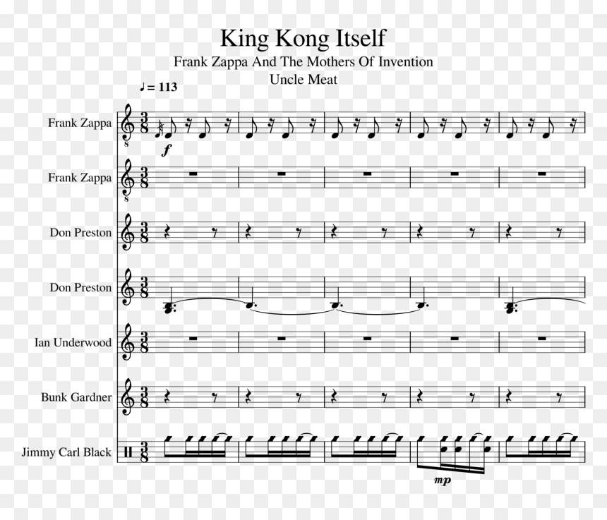 King Kong Itself Slide, Image, HD Png Download - frank zappa png