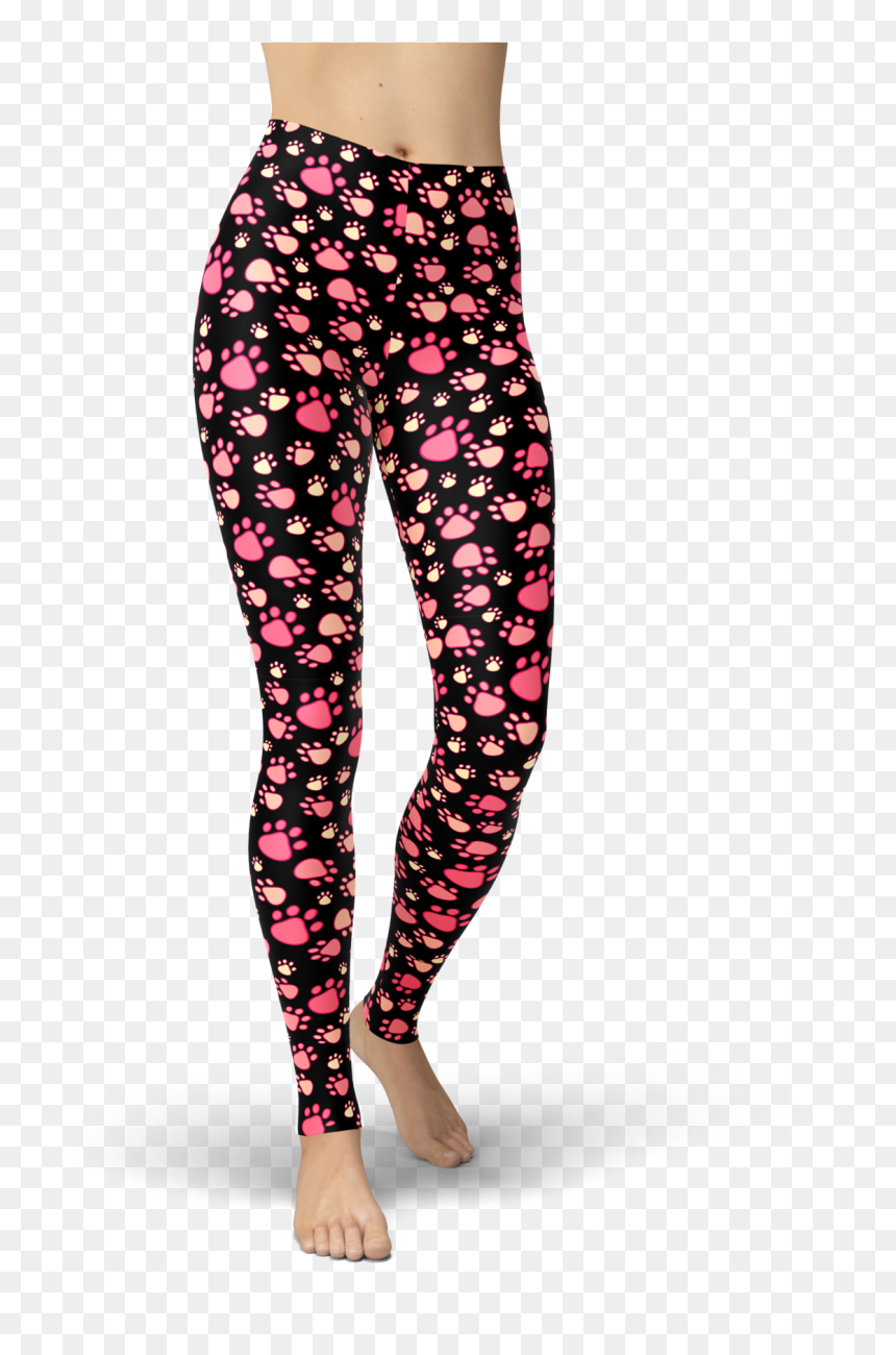 Legging Batik, HD Png Download - pink paw print png