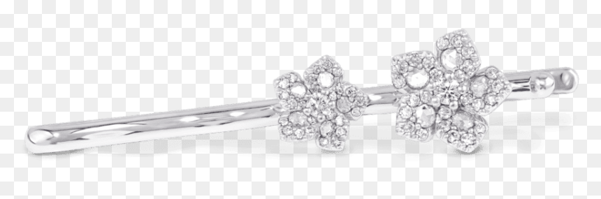 Miss Daisy Hairpin - Platinum, HD Png Download - hair flower png