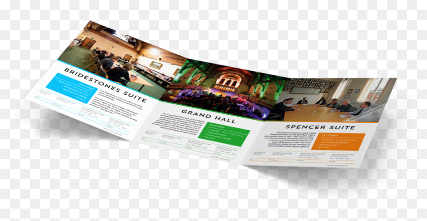 Congleton Town Hall A5 Tri Folded Brochure 1 - Flyer, HD Png Download - tri fold brochure png