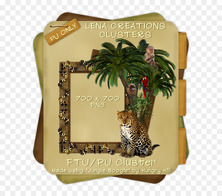 Jungle Cluster Frames, HD Png Download - jungle frame png