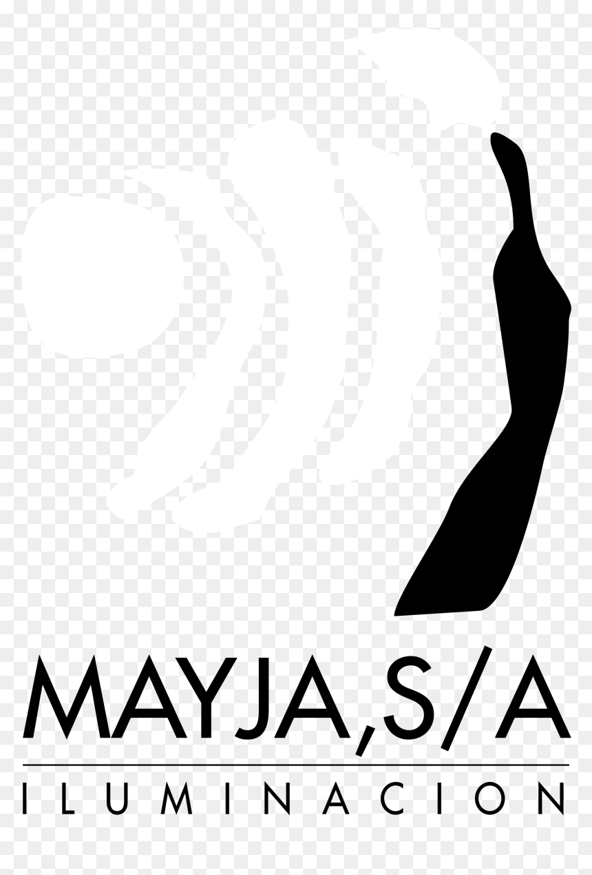 Mayja Iluminacion Logo Black And White - Graphic Design, HD Png Download - iluminacion png