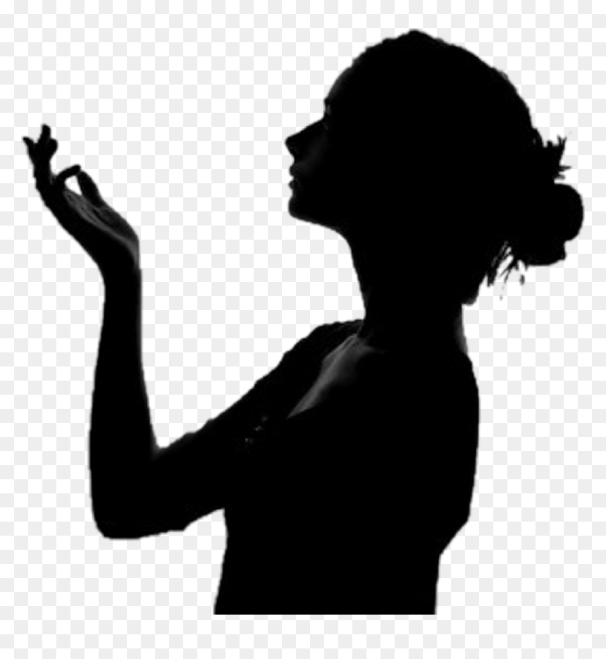 #silhouette #female #feminine - Silhouette, HD Png Download - fashion model silhouette png