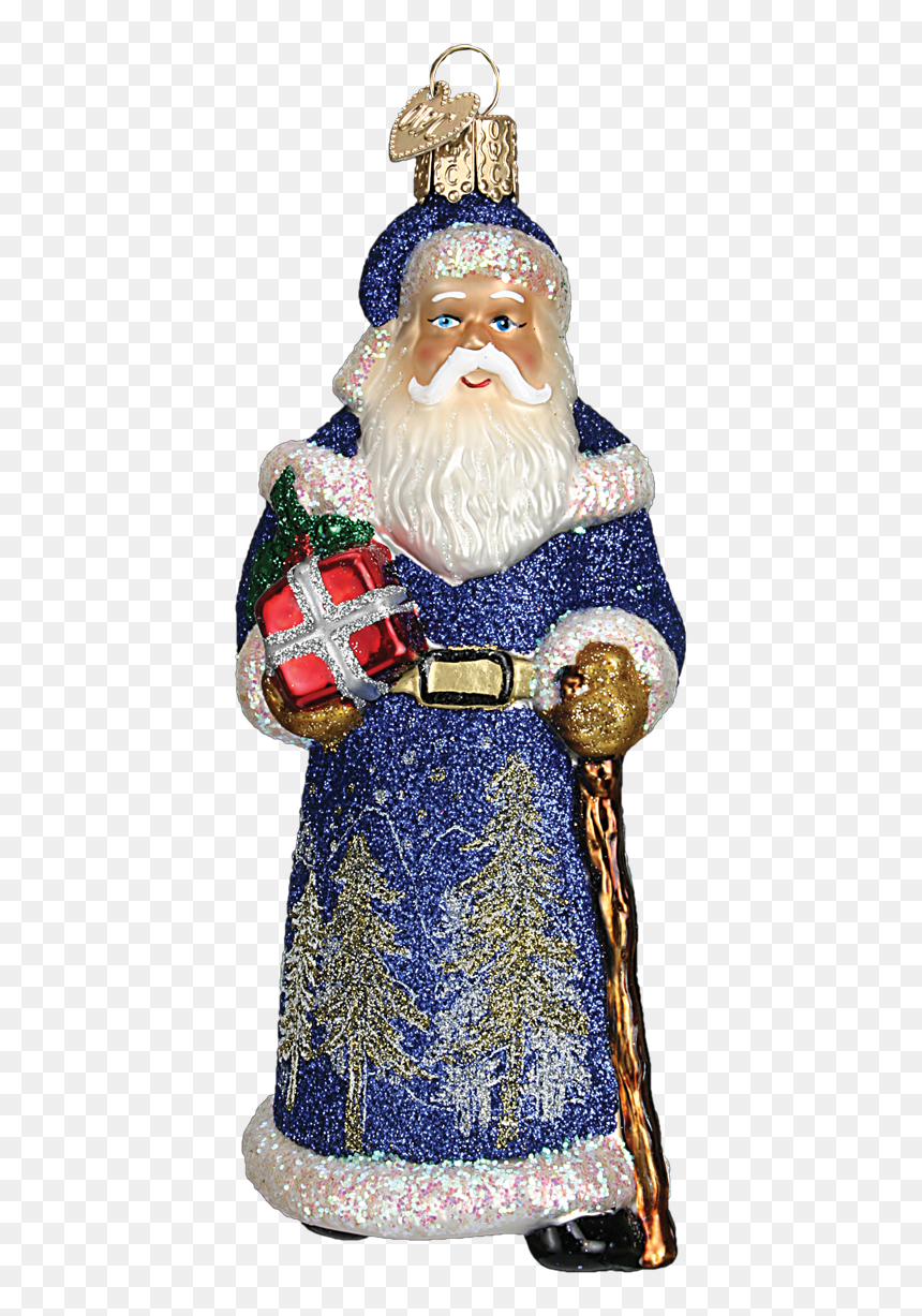Old World Christmas, HD Png Download - santa hand png