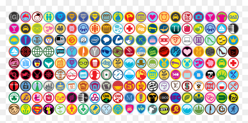 Foursquare Badges, HD Png Download - videogames png