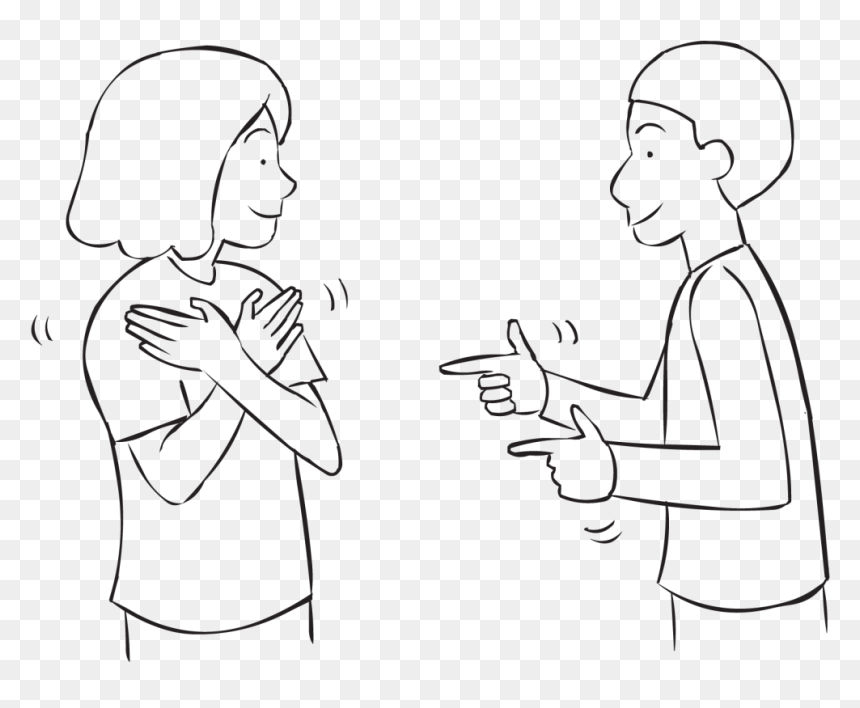 One Person With Crossed Arms And Another With Fingers, HD Png Download - slapping hand png