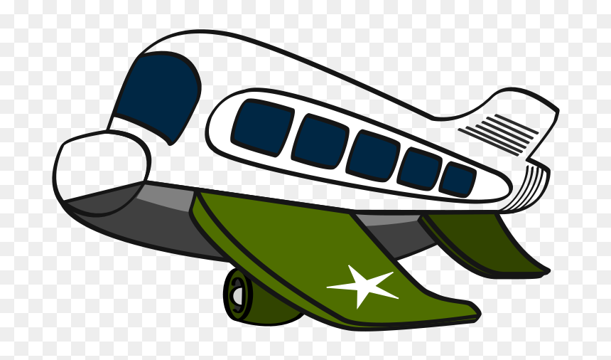 Aeroplane Black And White, HD Png Download - avion animado png