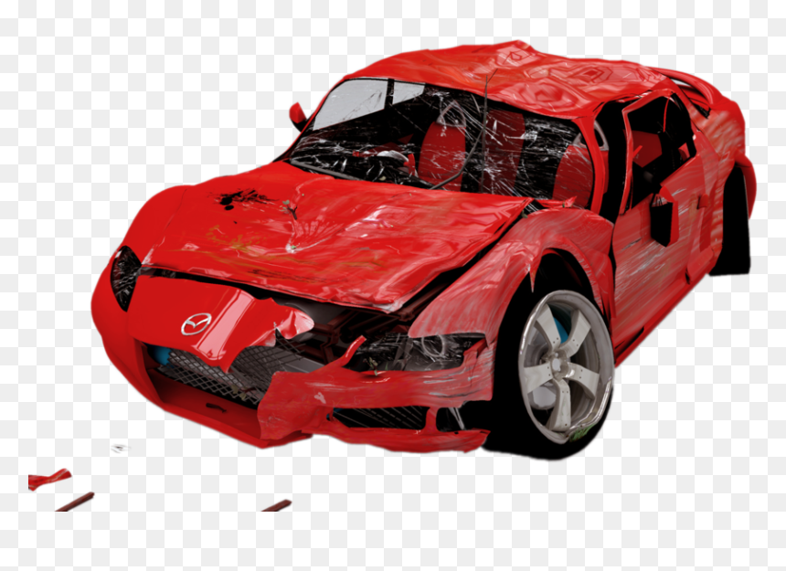 Mazda Rx 8, HD Png Download - damaged car png