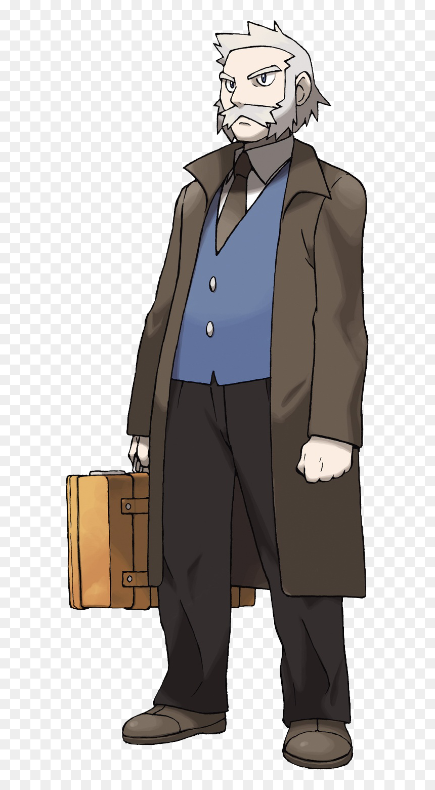 Pokemon Professor Rowan, HD Png Download - profesor png