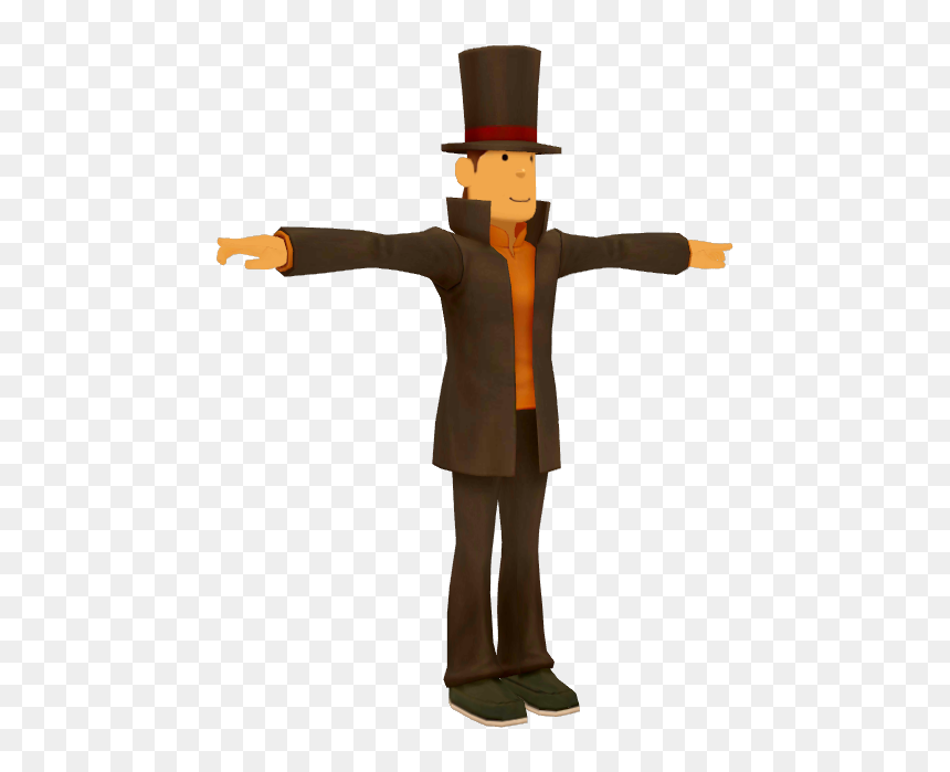 Download Zip Archive - Professor Layton 3d Model, HD Png Download - profesor png