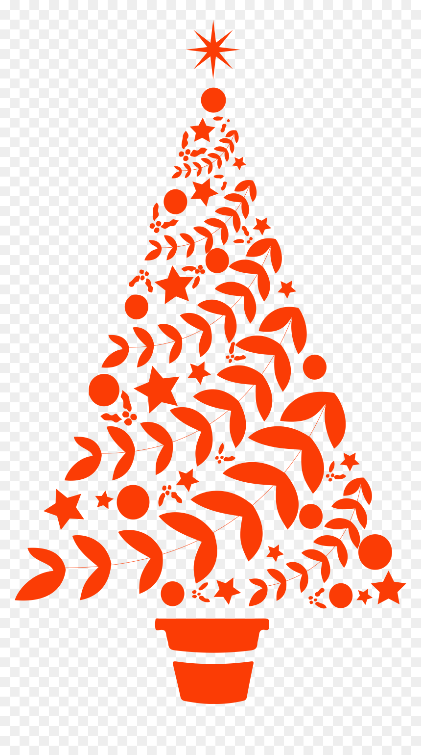 Beautiful Christmas Tree Vinyl Decal Sticker Clipart, HD Png Download - christmas stickers png