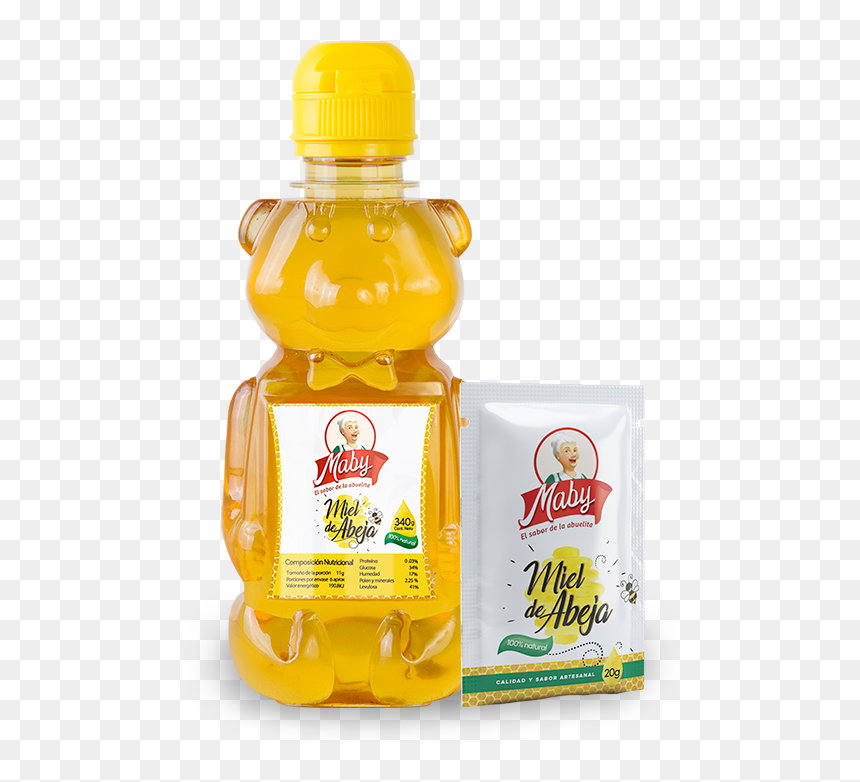 Miel De Abeja Maby - Plastic Bottle, HD Png Download - miel de abeja png