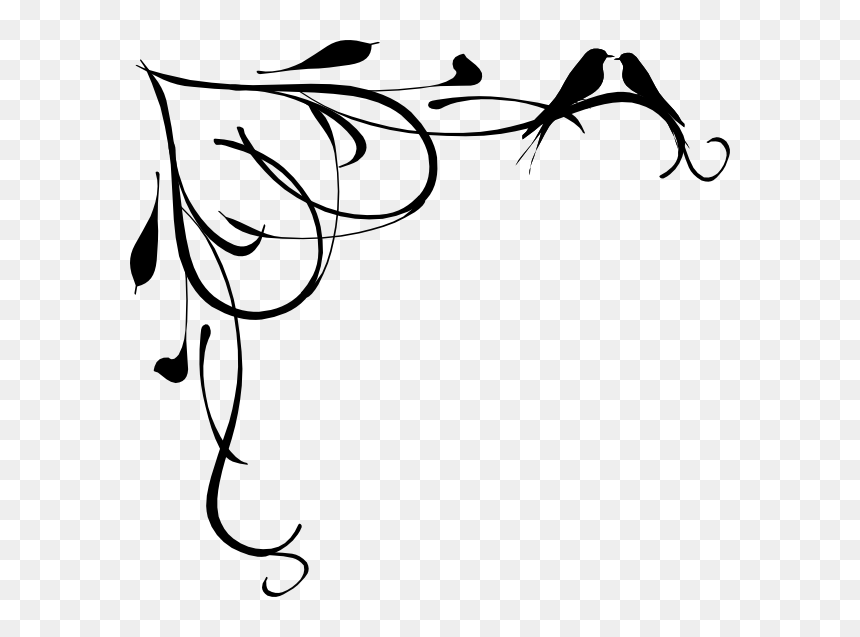 Border Line Clip Art, HD Png Download - black birds png