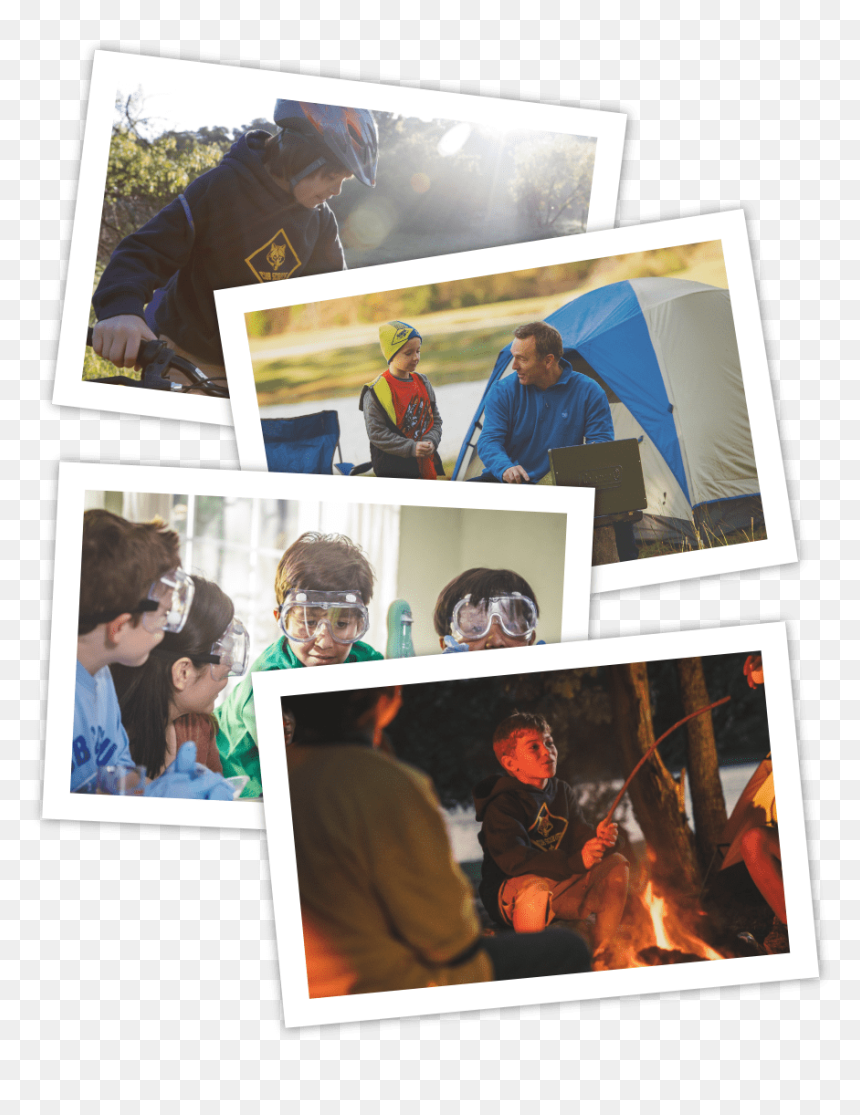 Photos Of Camping, Biking, And Science Experiments - Photographic Paper, HD Png Download - cub scouts png