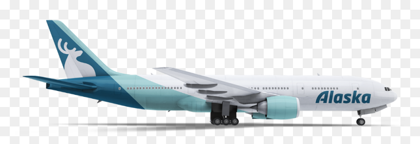 Boeing 777, HD Png Download - alaska airlines png