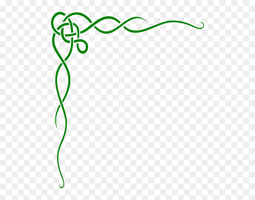 Christmas Border Clipart, HD Png Download - scroll art png