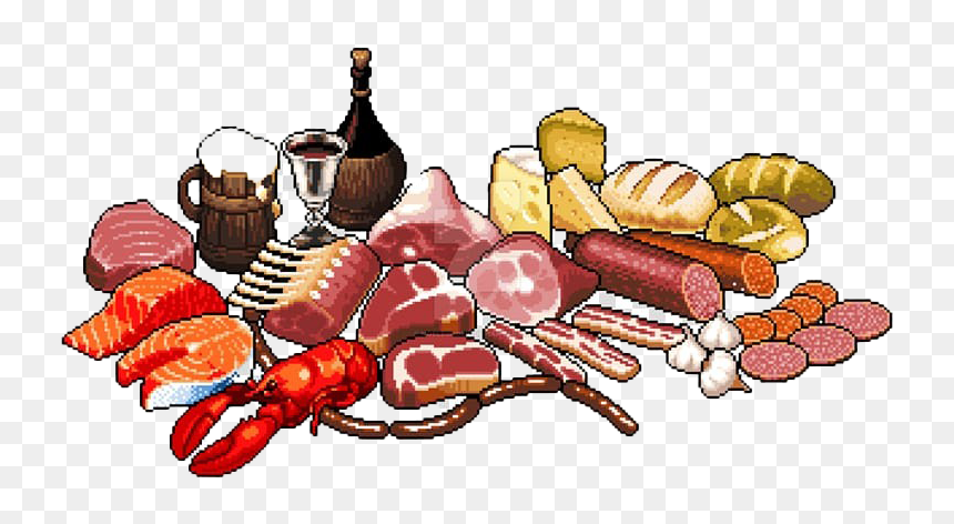 Feast Pixel Art, HD Png Download - food image png