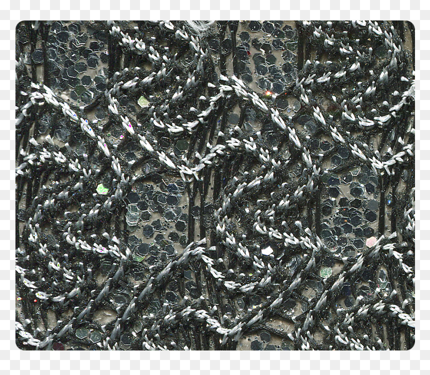 46 Black White Knitted Silver Sparkle -stiletto - Motif, HD Png Download - black sparkle png
