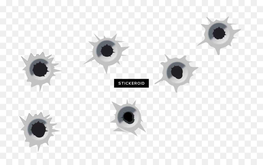 Bullet Shot Hole Holes - Clip Art Bullet Hole, HD Png Download - bulletholes png
