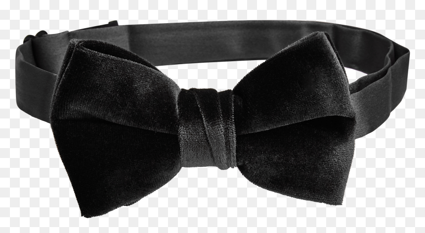 Velvet Bow Tie - Headband, HD Png Download - bowtie.png