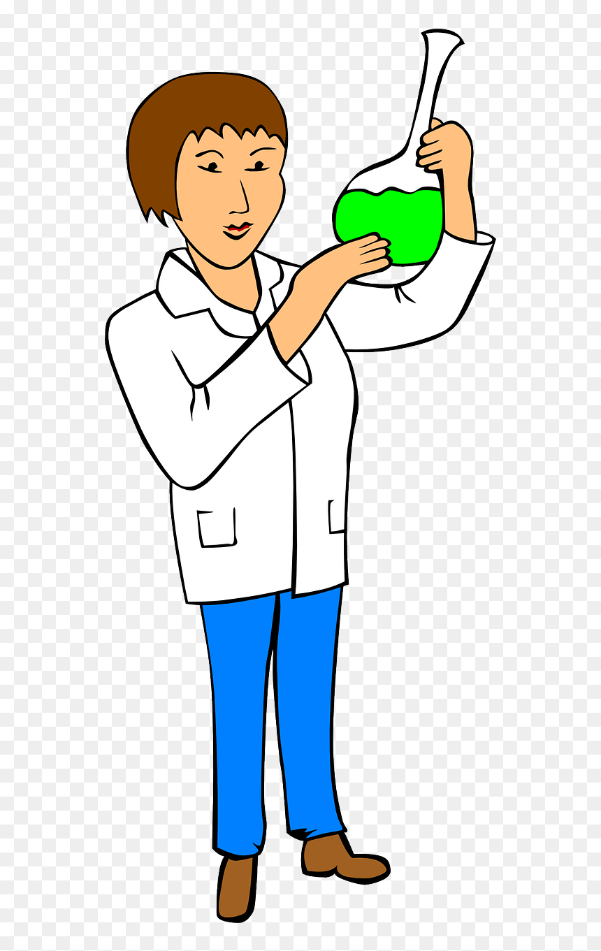 Chemist Clip Art, HD Png Download - scientist in lab coat png