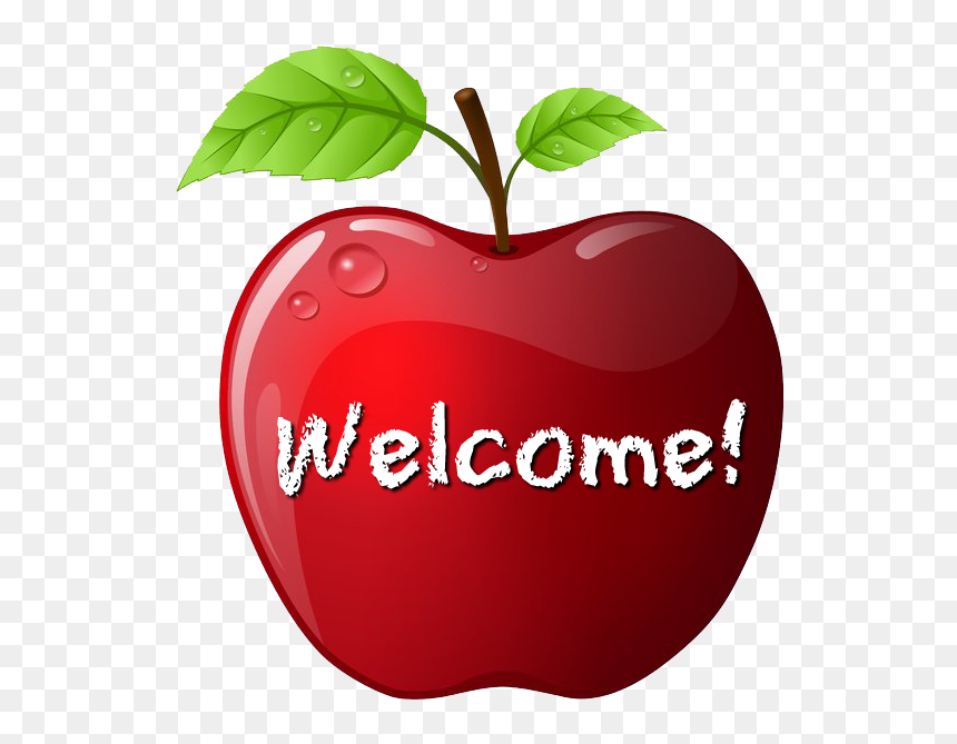 Youtube Seven Dwarfs Snow White Apple Clip Art - Free Picture Of Apple, HD Png Download - welcome! png