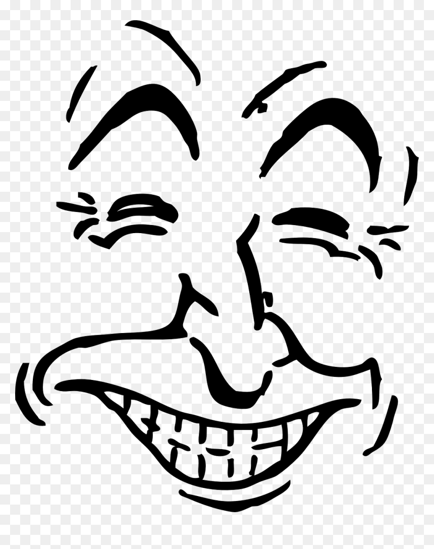 Funny Clipart Faces, HD Png Download - laughter png