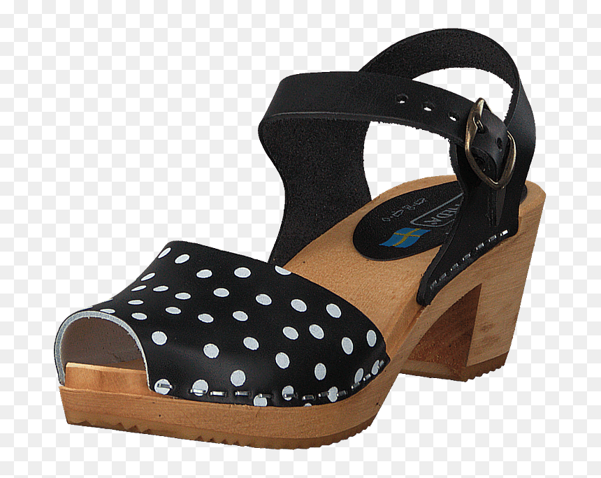 Moa Pull Black/ Black Dots - High Heels, HD Png Download - black heels png