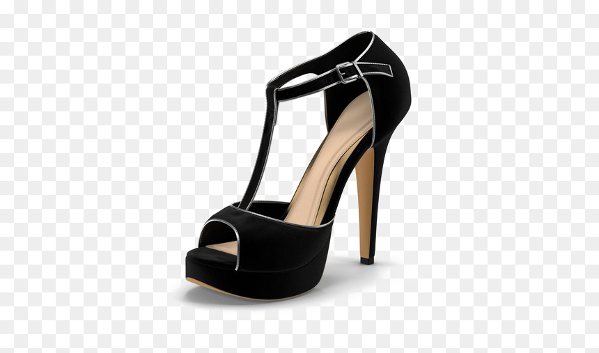 Black Heels Transparent Images - Basic Pump, HD Png Download - black heels png