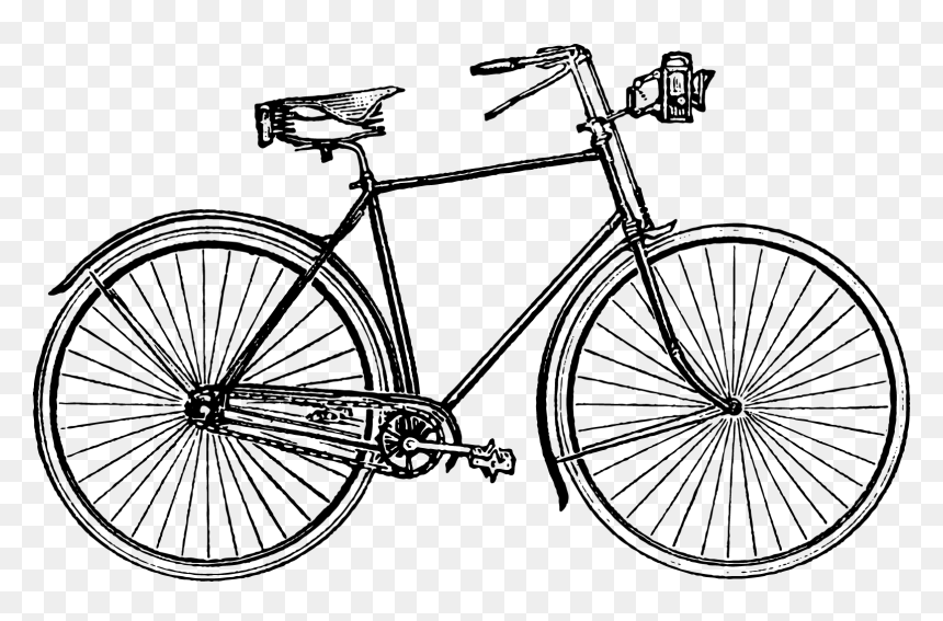 Bicycle Cycling Euclidean Vector Drawing - Monologue For 7 Year Old, HD Png Download - tire track vector png