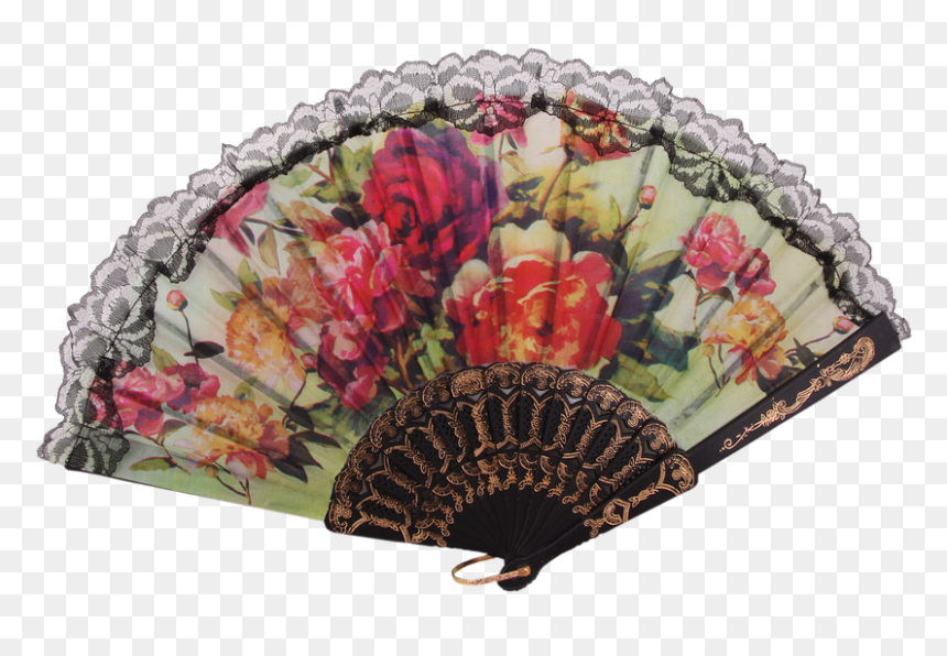 Artificial Flower, HD Png Download - hand fan png