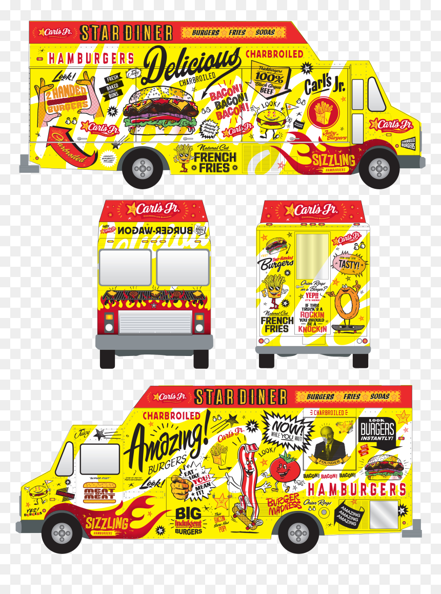 Commercial Vehicle, HD Png Download - carl's jr logo png