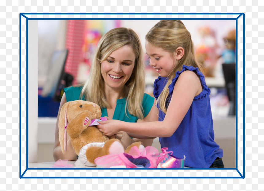 Visiting Build A Bear - Girl, HD Png Download - build a bear png