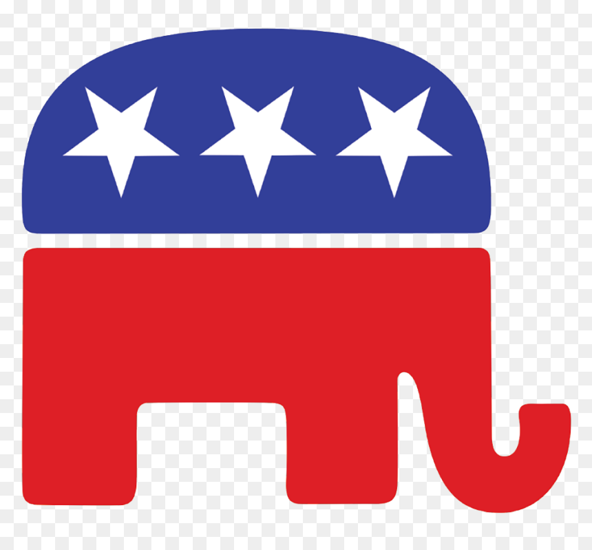 District Of Columbia Republican Party Rockdale County, - Republican Elephant Clipart, HD Png Download - georgia flag png