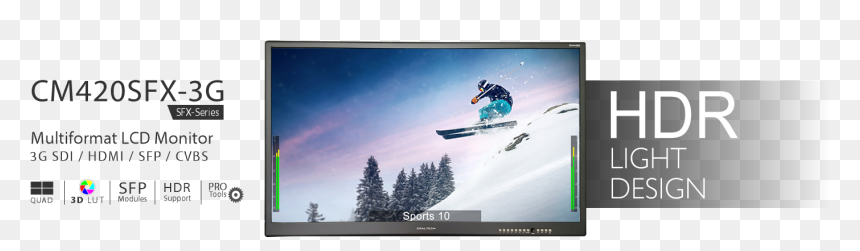 Professional Lcd Monitors - Freestyle Skiing, HD Png Download - lcd monitor png