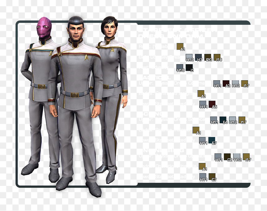 Military Uniform, HD Png Download - star trek online png