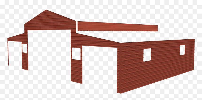 Transparent Farmhouse Clipart - Roof, HD Png Download - red barn png