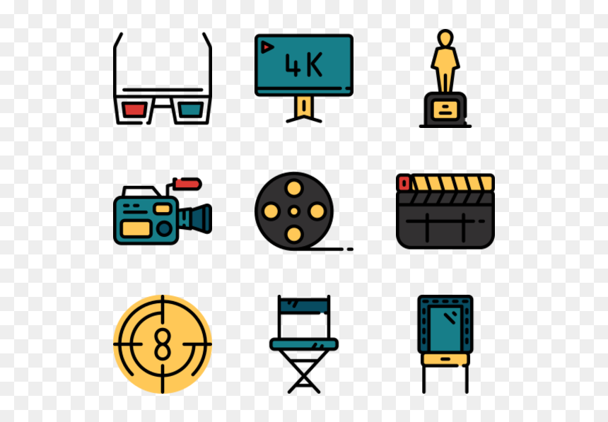 Clip Art, HD Png Download - movie png icon
