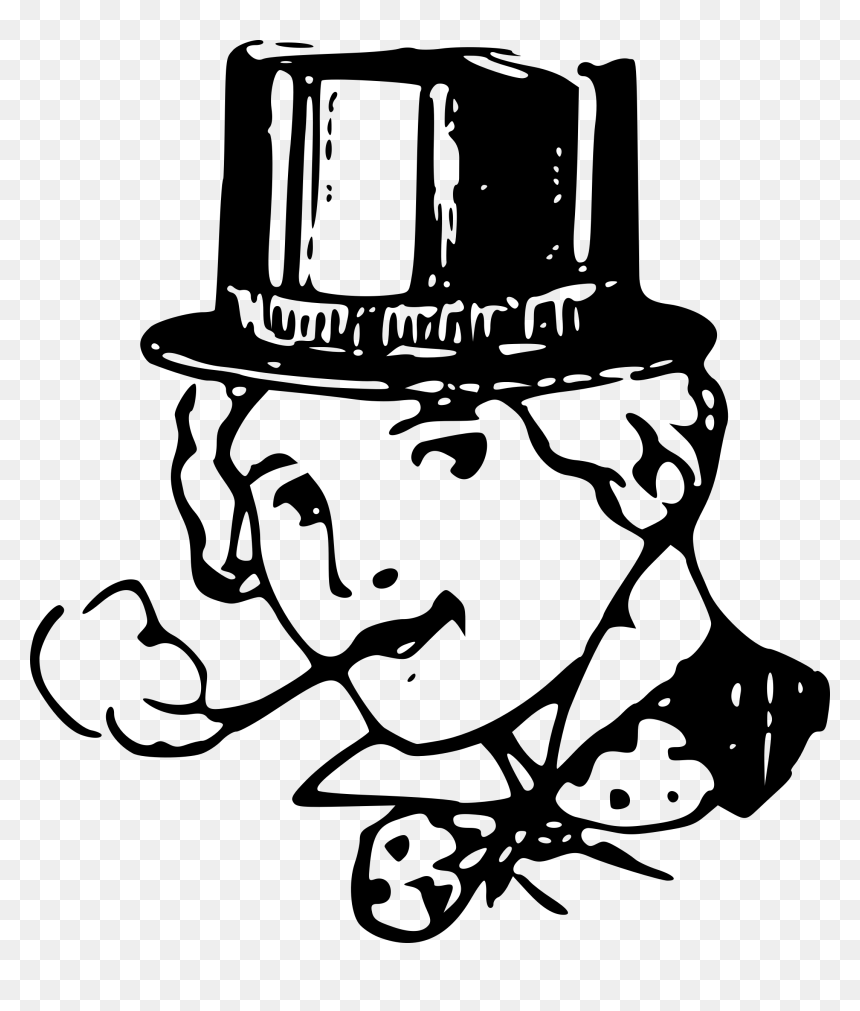 Girl With Top Hat, Smoking, HD Png Download - girl smoking png