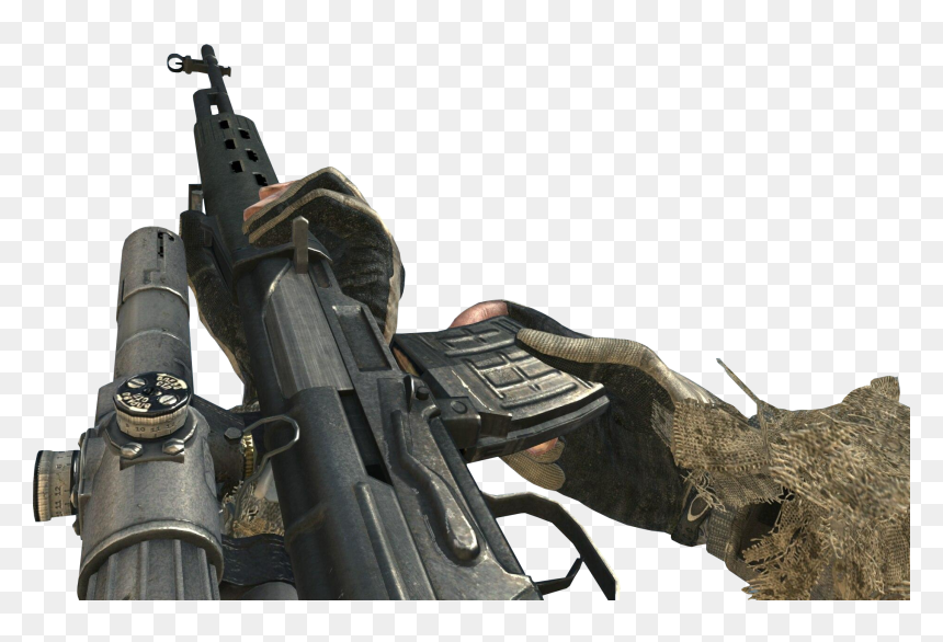 Dragunov Reloading Mw3 - Modern Warfare Druganov Png, Transparent Png - modern warfare 3 png